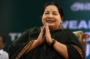 Jayalalithaa Jayaram, leader of All India Anna Dravida Munnetra Kazhagam (AIADMK). Photo credit: ARUN SANKAR/AFP/Getty Images