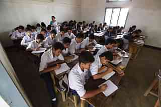 Students taking a test. (Swarajya File Photo)