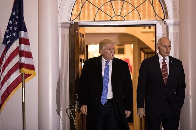 President-elect Donald Trump and US Marine Corps General John Kelly at Trump International Golf Club, Bedminster Township, New Jersey. (Drew Angerer/Getty Images)