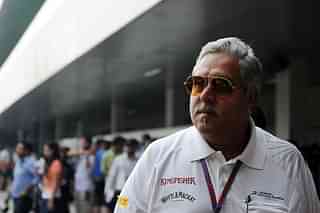 Vijay Mallya at the Buddh International circuit in Greater Noida, on the outskirts of New Delhi in October 2012. (MANAN VATSYAYANA/AFP/Getty Images)