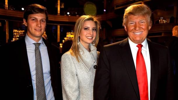 Donald Trump with daughter Ivanka son-in-law Jared Kushner. (Reuters)