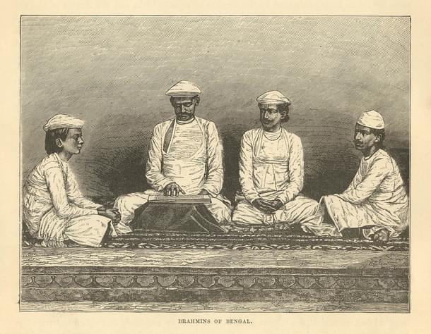 “Brahmins of Bengal,” from ‘The World: its Cities and Peoples’, by W. W. Birdsall, 1892 (Wikimedia Commons)