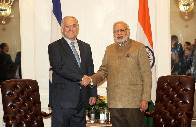 Prime Minister Narendra Modi with his Israeli counterpart Benjamin
Netanyahu. (PMO website)