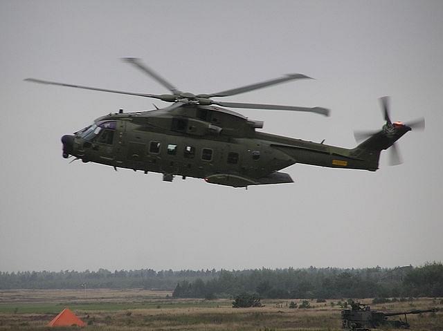 Danish air force EH-101, an AW101 helicopter developed by AgustaWestland (Stave/Wikimedia Commons)