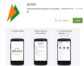Prime Minister’s BHIM application. (Google Play) 