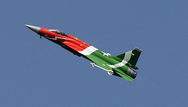  
JF-17 Thunder, built by China for Pakistan,  in a fly past during a parade. (AAMIR 
QURESHI/AFP/Getty Images)

