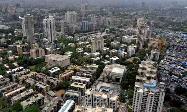 An Indian city's landscape.