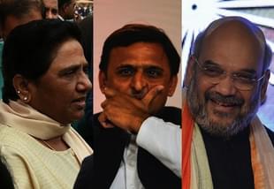 Mayawati, Akhilesh Yadav and Amit Shah