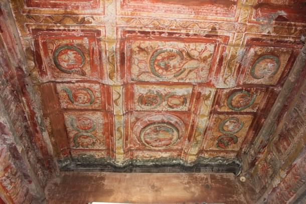 The twelve Rashis shown on the ceiling of the 12th century Airavatesvara temple in Darasuram, Tamil Nadu.