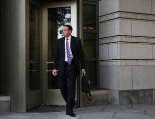US Attorney for the State of Maryland, Rod J. Rosenstein, leaves the US District Court in Washington, DC. (Mark Wilson/Getty Images)