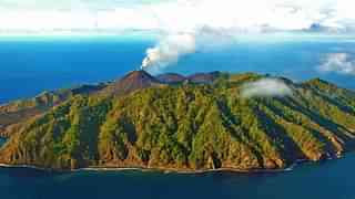 
							The Barren Island volcano. (www.andamans.gov.in)

