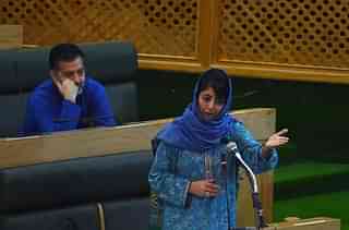 Jammu and Kashmir Chief Minister Mehbooba Mufti speaks
at the state legislative assembly in Srinagar. (TAUSEEF MUSTAFA/AFP/GettyImages)