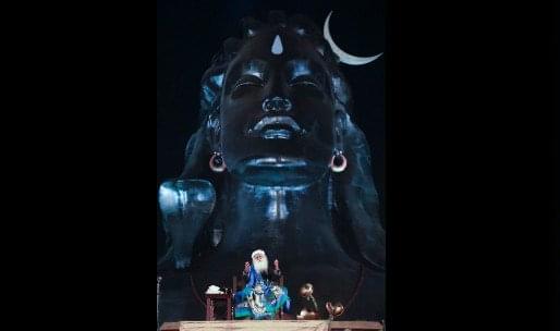 At the Mahashivaratri celebrations (Twitter.com/SadhguruJV) 