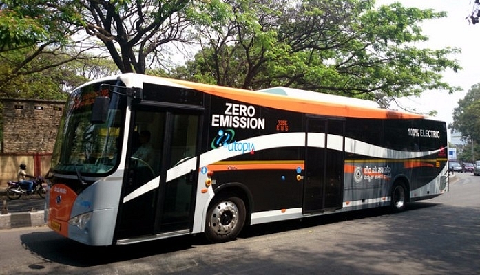 Electric bus in Bengaluru by BMTC (Ramesh N G/Wikimedia Commons)