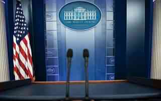 

        An empty podium is seen as an off camera briefing is held with a
 group of reporters in Washington DC on February 24, 2017. Brendan Smialowski/AFP/Getty      

