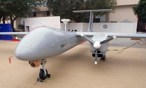 Indigenous medium altitude long endurance multirole drone Rustom-II (Shiv Aroor/Livefist)