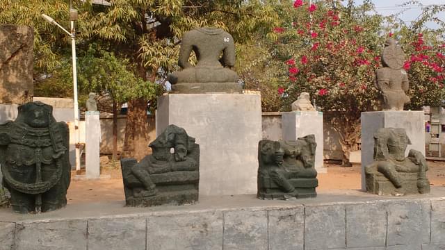 Decapitated Hindu Stone Idols Of Deities. (Photo by Arihant Pawariya)