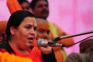 The Congress demanded Uma Bharti’s resignation on charges of conspiracy, but she in turn slammed them. (Sanjay Kanojia/AFP/Getty Images)