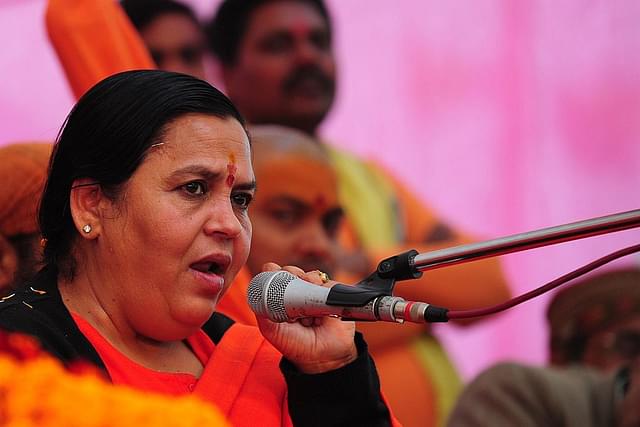 The Congress demanded Uma Bharti’s resignation on charges of conspiracy, but she in turn slammed them. (Sanjay Kanojia/AFP/Getty Images)