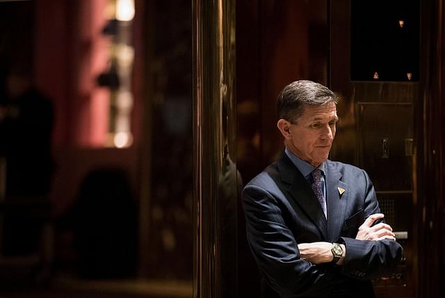 Retired Lt Gen Michael Flynn was National Security Advisor for 24 days before he had to resign from his post. (Drew Angerer/Getty Images)