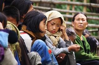 

Tribal Naga women at a relief camp near Kohima. (STR/AFP/GettyImages)