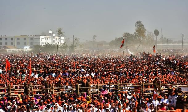 A BJP rally in Gonda 