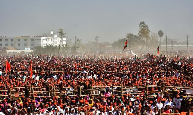 A BJP rally in Gonda&nbsp;