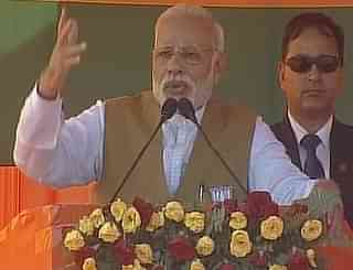 
Prime Minister Narendra Modi addressing an election rally in Uttar Pradesh’s Fatehpur. (ANI)

