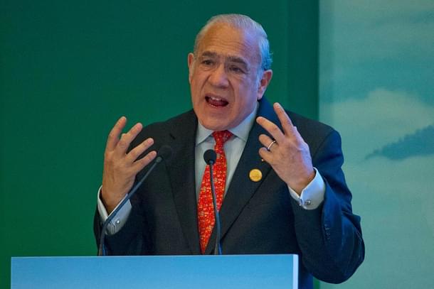 OECD secretary general Angel Gurría.