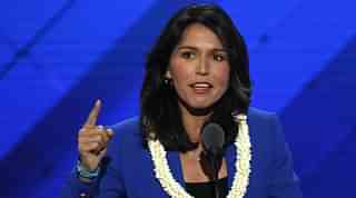 

                  Tulsi Gabbard delivers a speech during the Democratic
National Convention. (Aaron P Bernstein/GettyImages &nbsp;    
                

