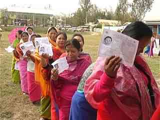 Voting in Manipur (Twitter.com/dandenagendra12)&nbsp;