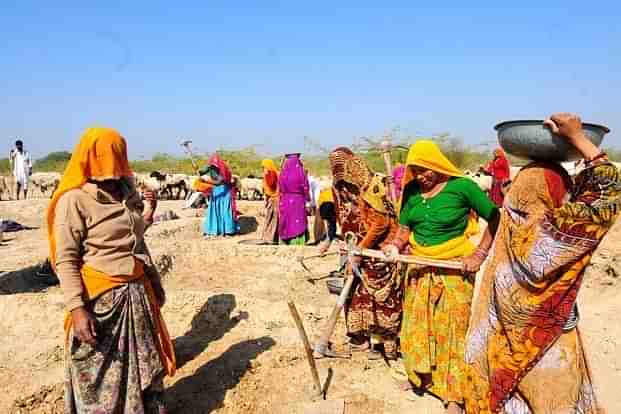  Female workers at a site