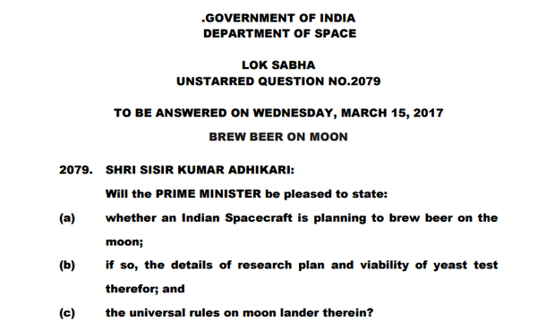 The question asked by Sisir Kumar Adhikari