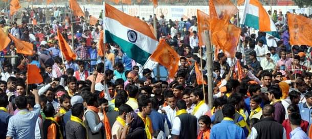 ABVP members at a rally.
