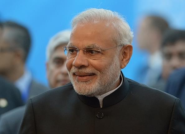 Prime Minister Modi’s presence on social media platforms has not cost the exchequer a single rupee since May 2014. (Sergey Guneev/Host Photo Agency/Ria Novosti via Getty Images)