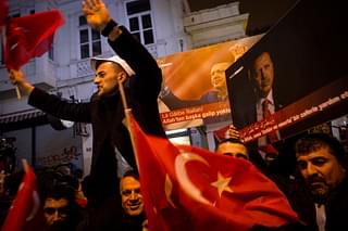 Protests at the Dutch Consulate in Turkey after Turkish Finance Minister is blocked from landing in The Netherlands (Photo Courtesy: Getty Images)
