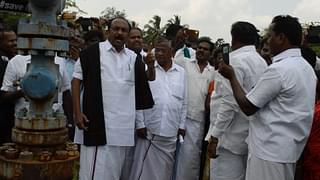 MDMK leader at the project site in Neduvasal who vows to fight against the project (Prabhu Mallikarjunan/101Reporters)