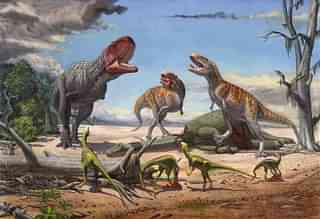 

Two Indosuchus, Rajasaurus and Indosaurus (Photo Courtesy: Sergey Krasovskiy).
