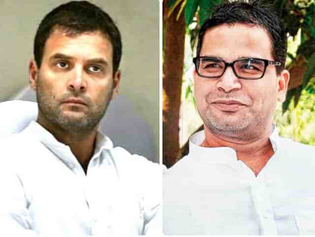 Rahul Gandhi and Prashant Kishor 