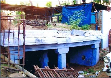 An ancient Mandapam – resting place for pilgrims and traders getting destroyed by

cultural illiteracy: Kanyakumari district.