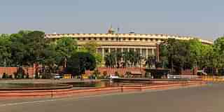 The Parliament building in New Delhi.  (Wikimedia Commons)