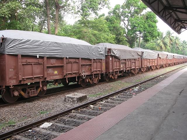The train had 147 wagons, three brake and guard vans along with four engines. The first rake of 45 flat wagons was loaded with containers, and the other two rakes of 51 alumina containers each were empty (Representative Image) (Photo Credits: Aaron C/Wikimedia Commons)