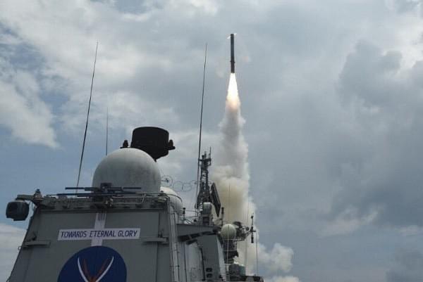 The Indian Navy successfully fired the BrahMos Land Attack Supersonic Cruise Missile from a ship. (Twitter)