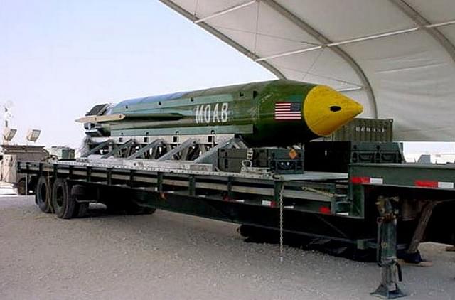 MOAB, 
America’s most powerful non-nuclear bomb.

