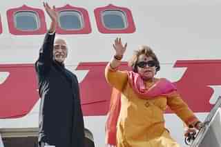 















Salma Ansari with her husband and&nbsp;Vice-President
Hamid Ansari.