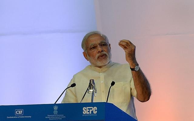 Prime Minister Narendra Modi speaking at an event. (GettyImages)