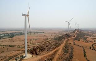 A wind energy farm in Rajasthan. (Energy Business Review)