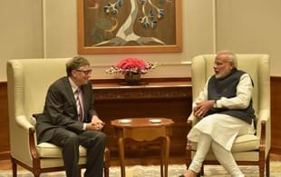 Microsoft Founder Bill Gates with Prime Minister Narendra Modi