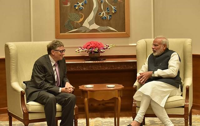Microsoft Founder Bill Gates with Prime Minister Narendra Modi