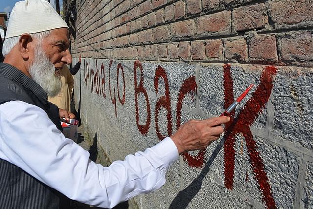 Geelani in Kashmir (APHC via Getty Images)